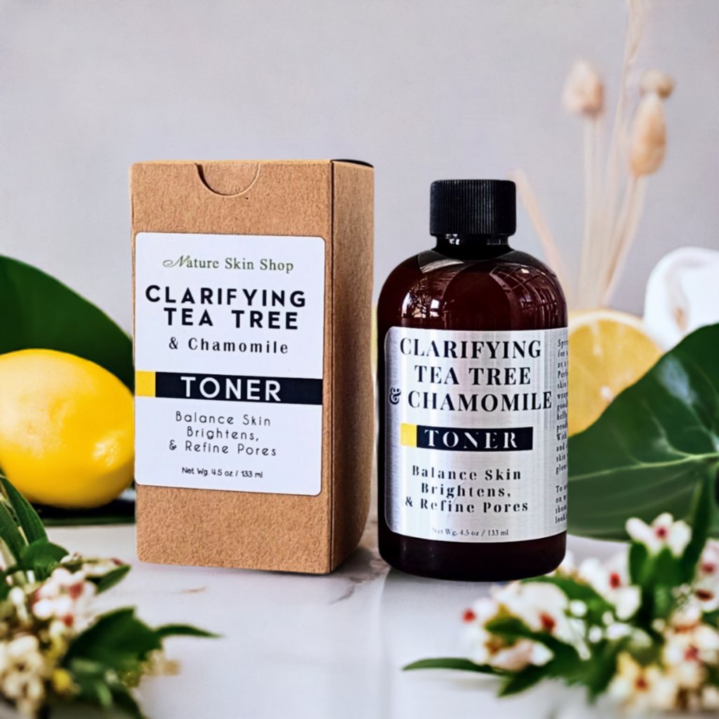 Clarifying  Tea Tree & Chamomile Toner- Balance Skin, Brightens, & Refine Pores-3