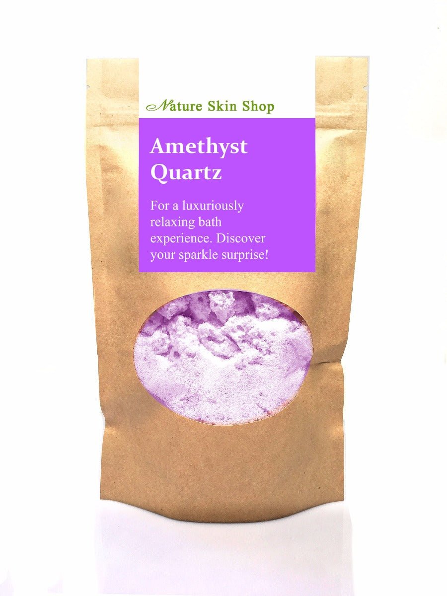 Amethyst Quartz Foaming Bath Soak. Hidden Surprise Bracelet Inside-0