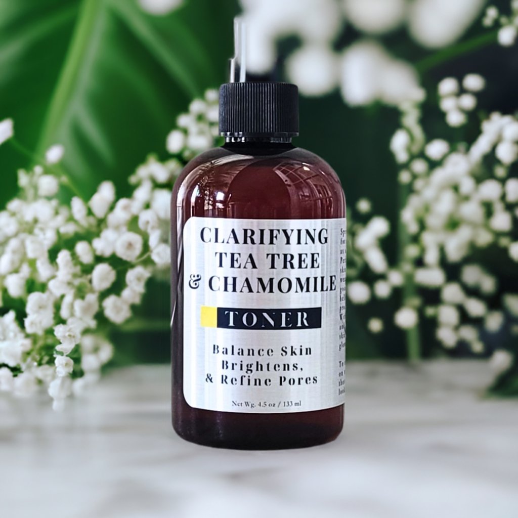 Clarifying  Tea Tree & Chamomile Toner- Balance Skin, Brightens, & Refine Pores-1