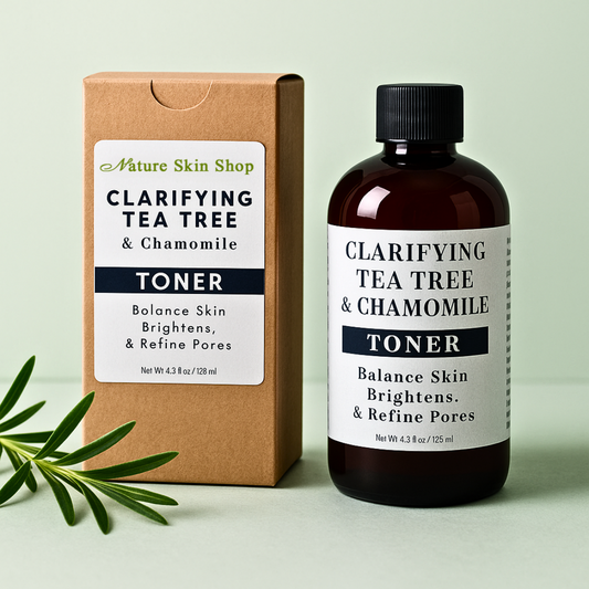 Clarifying  Tea Tree & Chamomile Toner- Balance Skin, Brightens, & Refine Pores-0